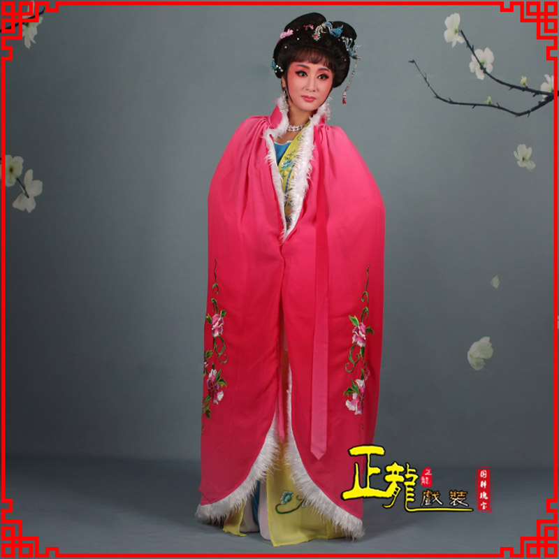 龙山小花旦绣花斗篷 花旦披风
