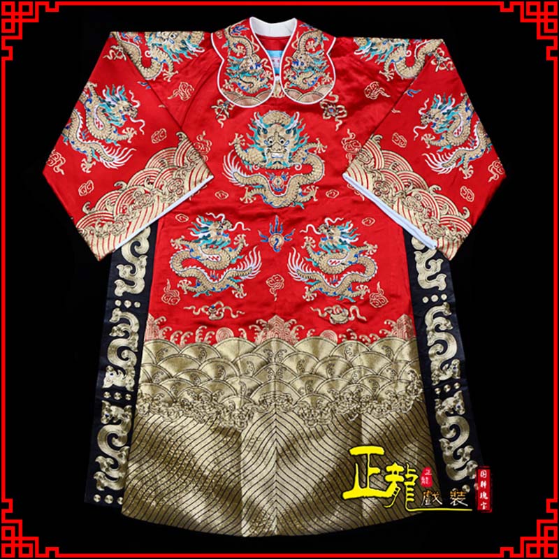 龙山皇帝蟒袍全金八宝团龙蟒